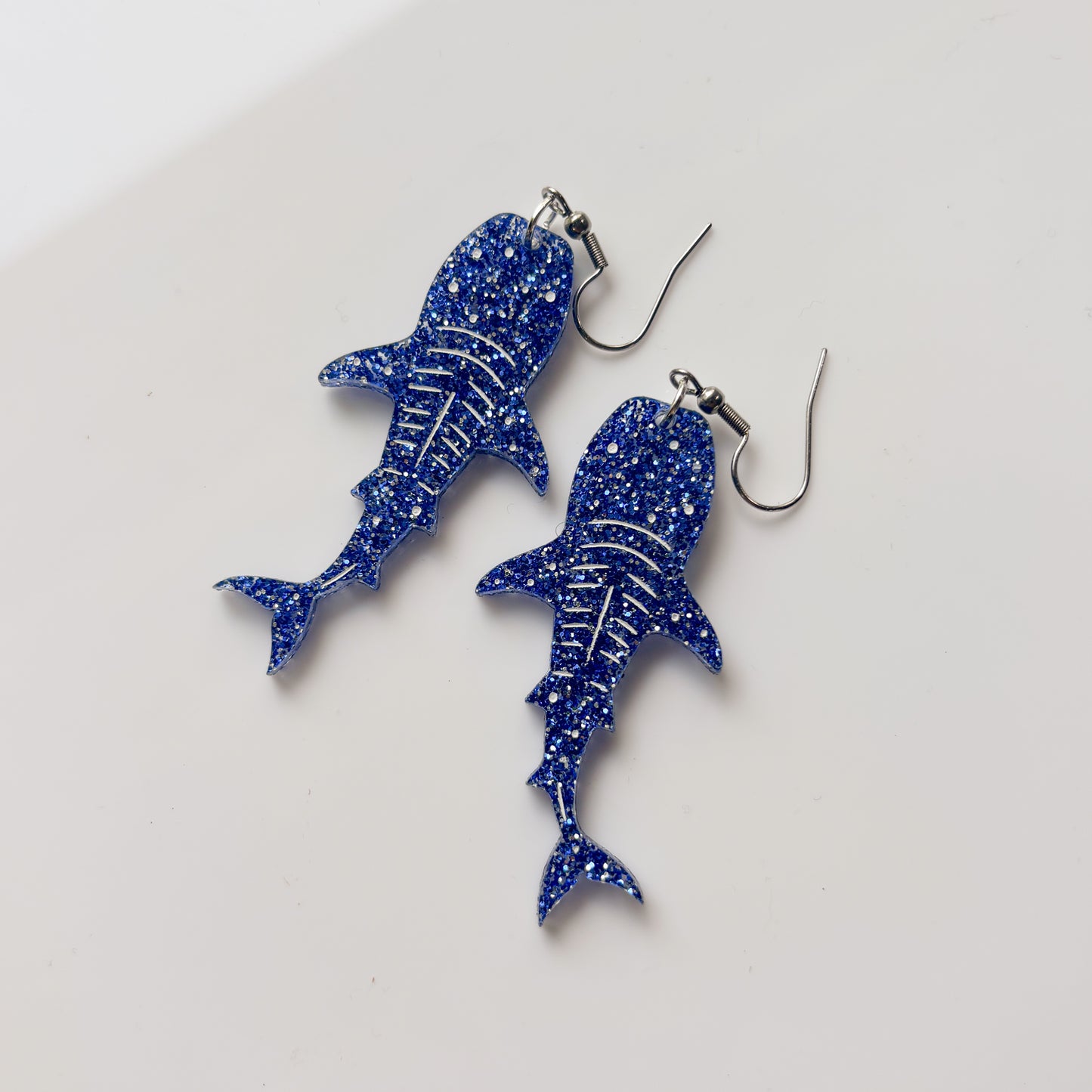 WHALE SHARK ACRYLIC EARRINGS