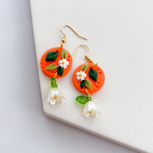 ORANGE & BLOSSOM EARRINGS