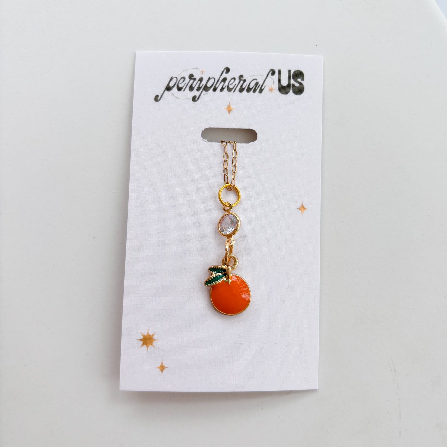 ORANGE CHARM NECKLACE