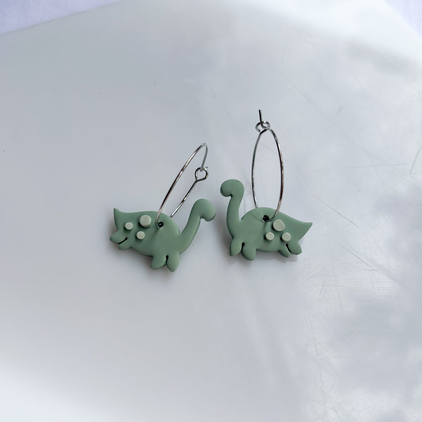LOCH NESS MONSTER HOOP EARRINGS