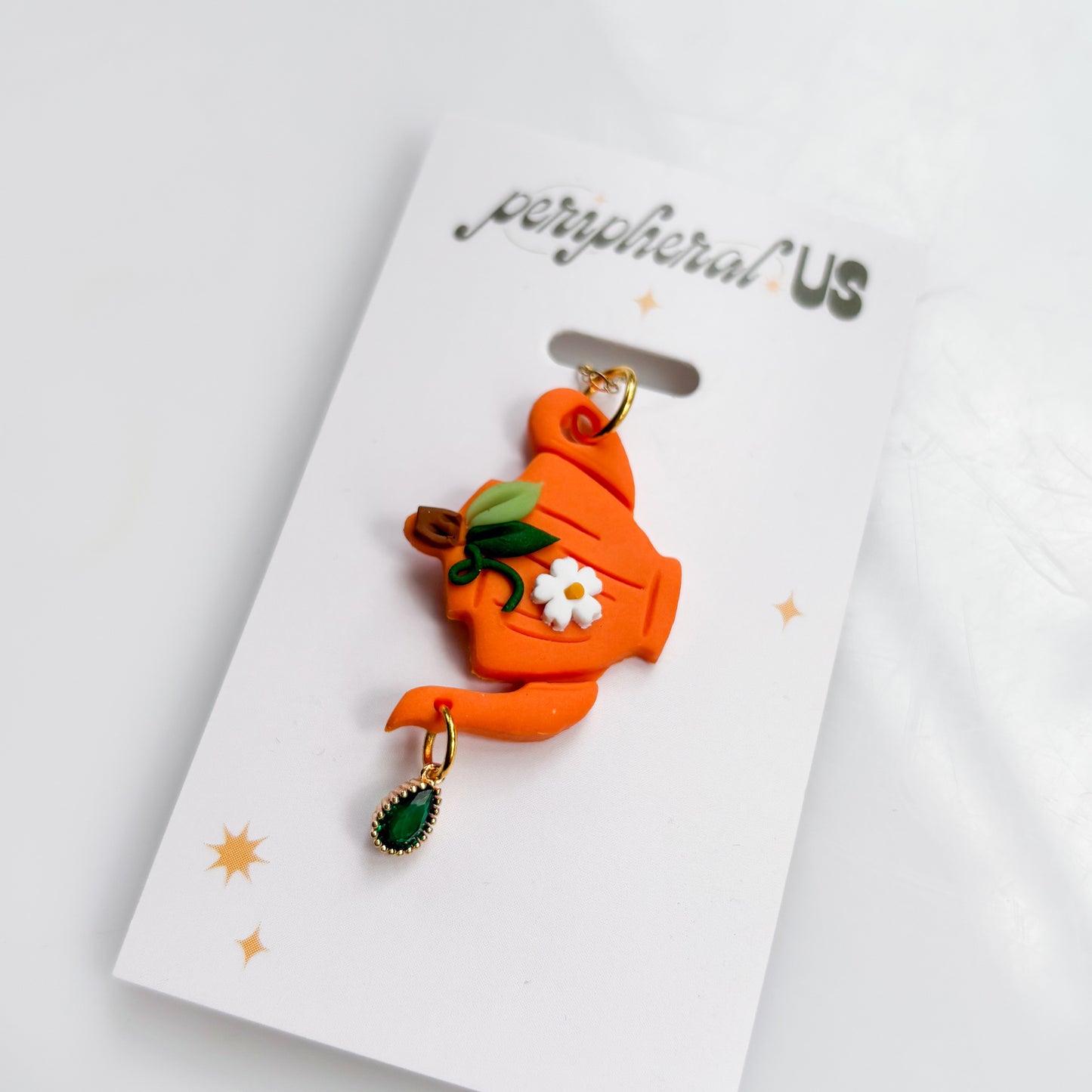 PUMPKIN TEAPOT NECKLACE