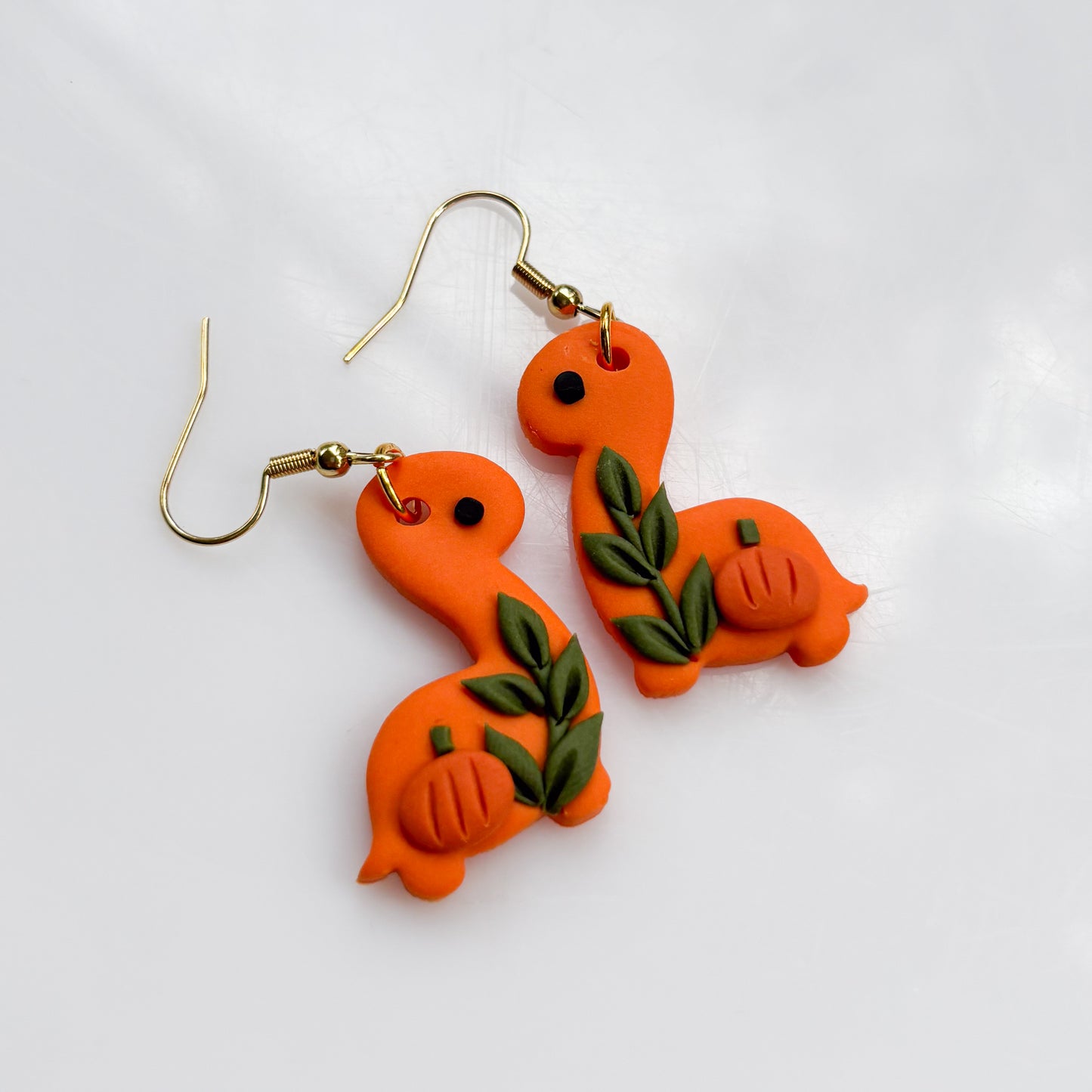 PUMPKIN DINO EARRINGS