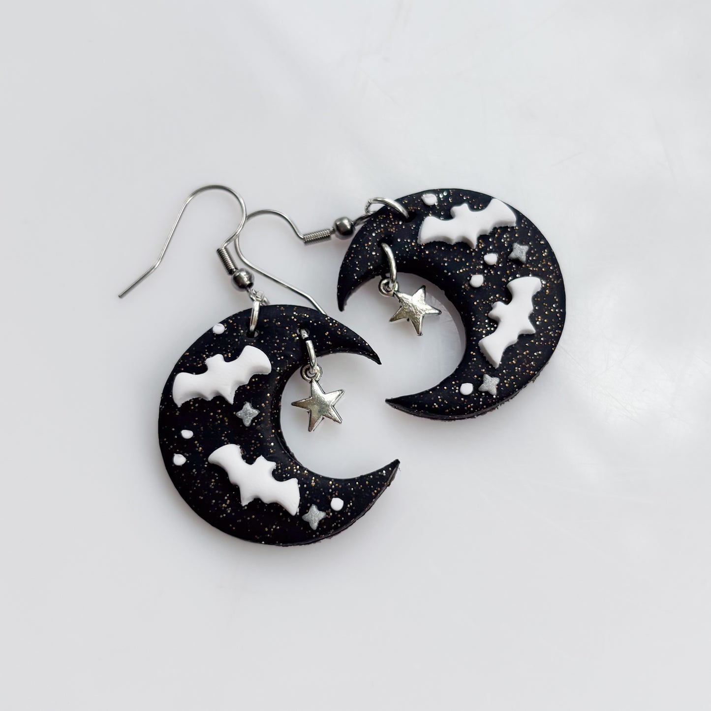BAT MOON EARRINGS