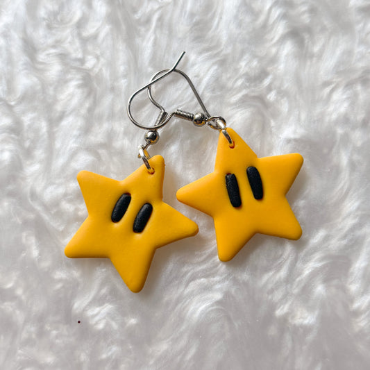 SUPER MARIO STAR EARRINGS