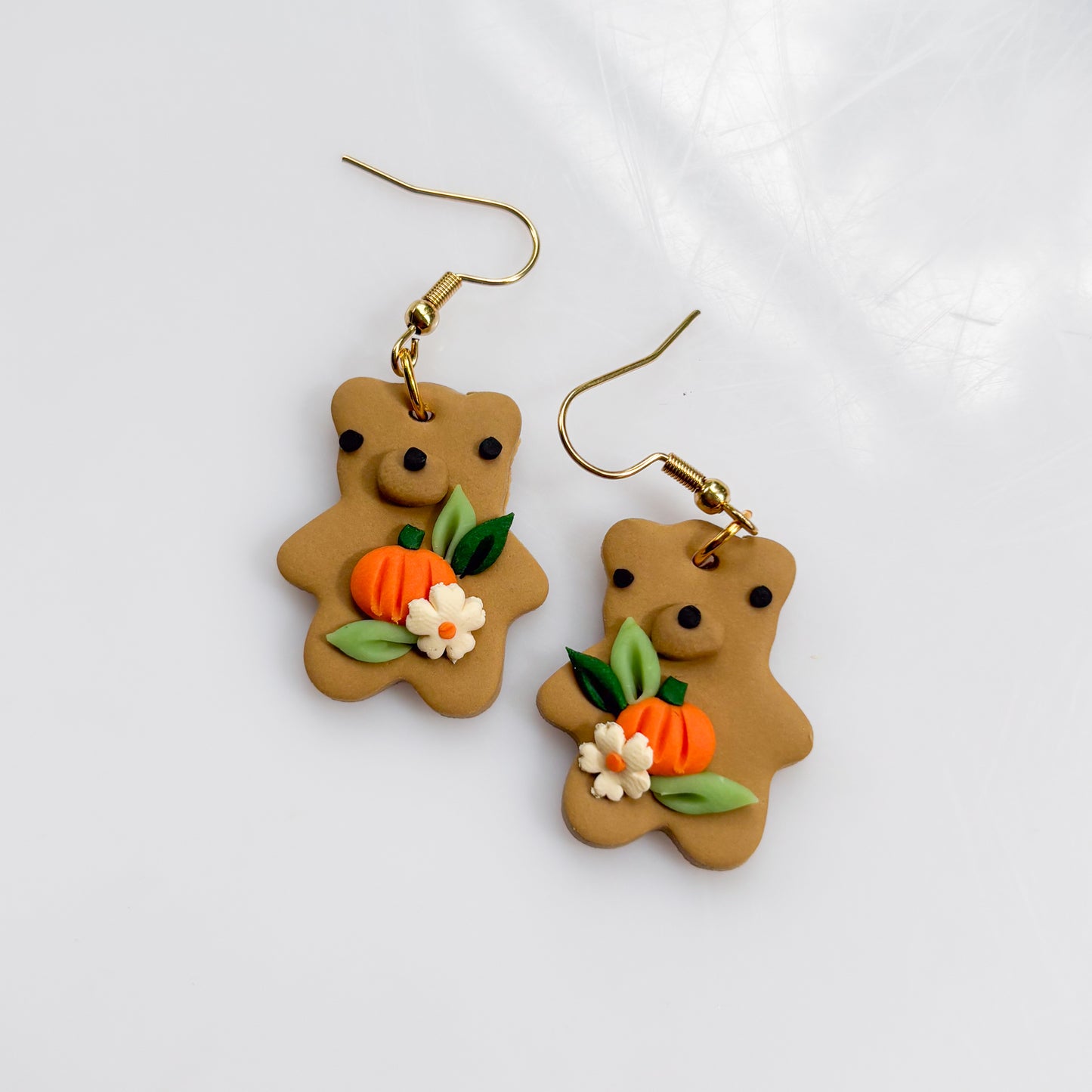 PUMPKIN BEAR EARRINGS