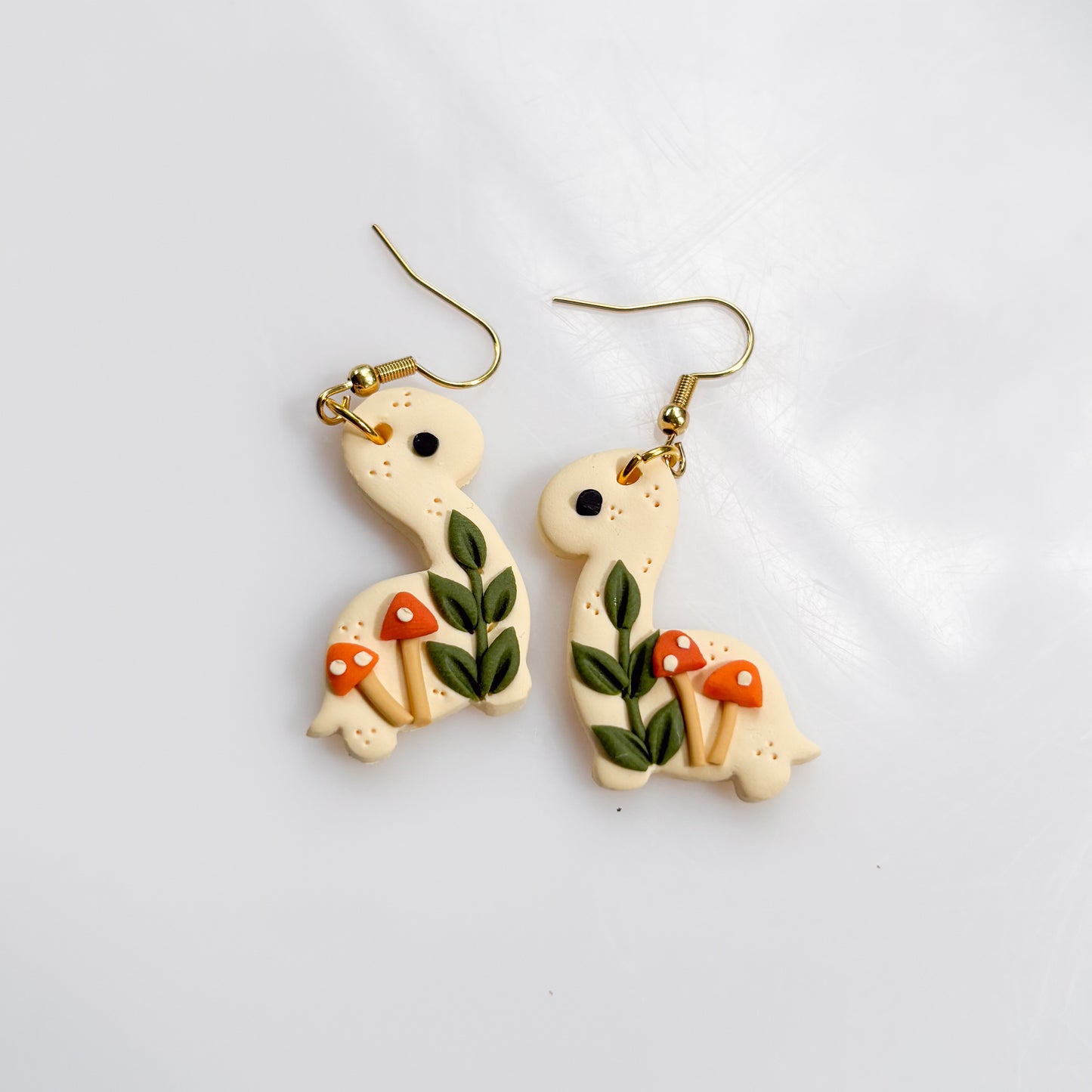 FALL MUSHROOM DINO EARRINGS
