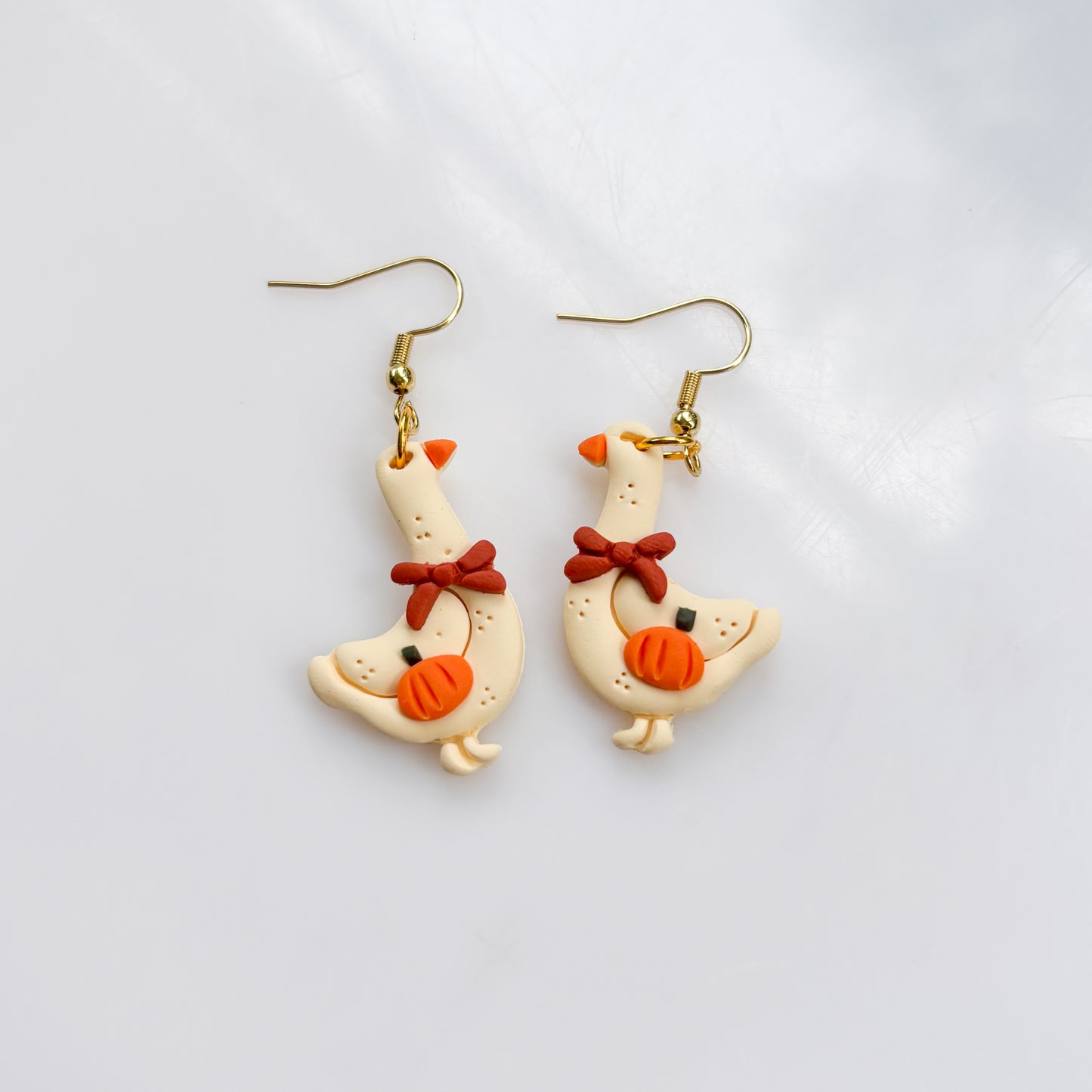PUMPKIN GOOSE EARRINGS
