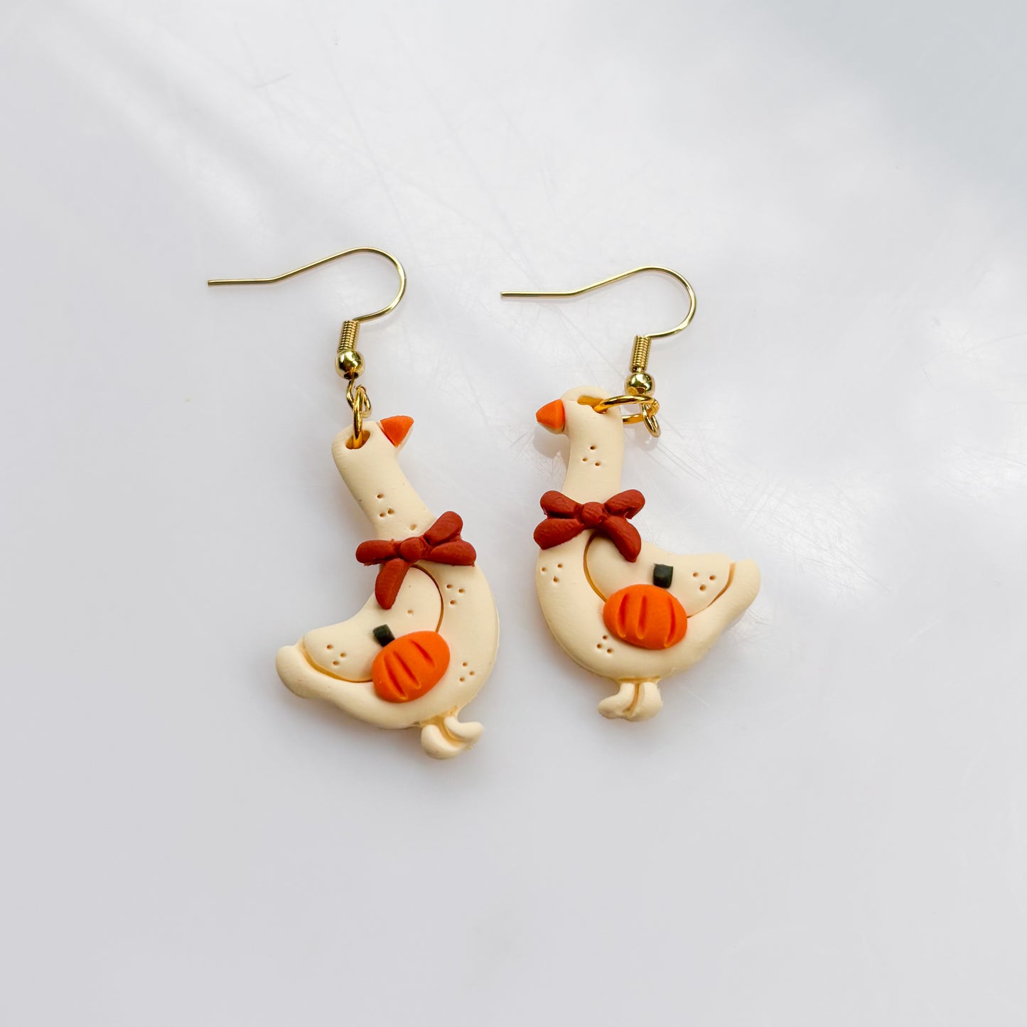 PUMPKIN GOOSE EARRINGS