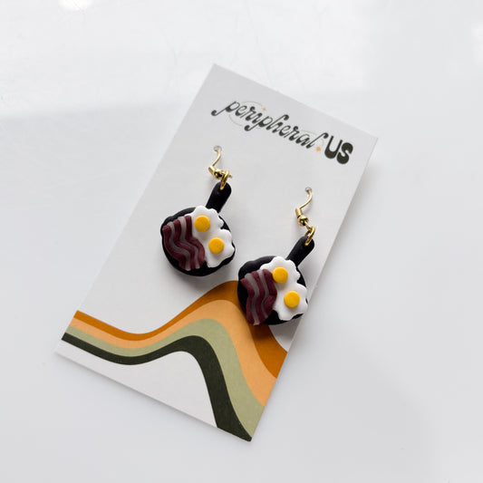EGG & BACON EARRINGS