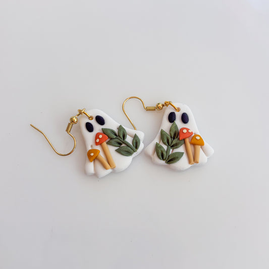 MUSHROOM GHOST EARRINGS