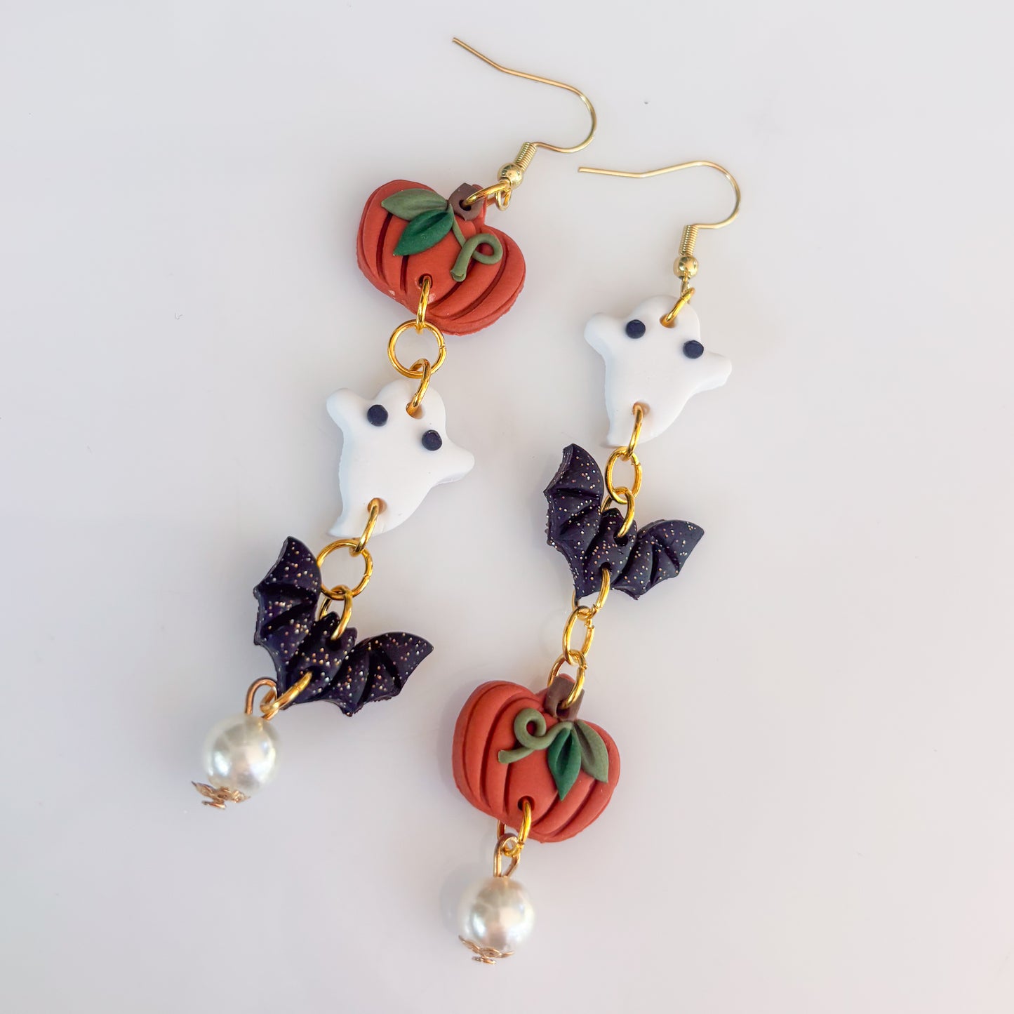 BAT GHOST PUMPKIN TRIO EARRINGS