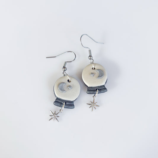 CRYSTAL BALL EARRINGS