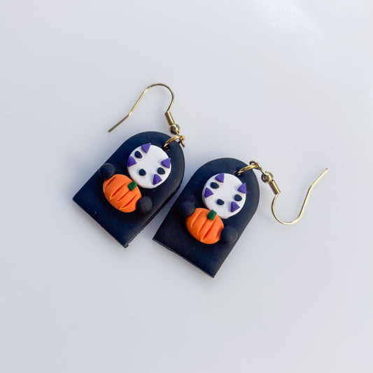 PUMPKIN NO FACE EARRINGS