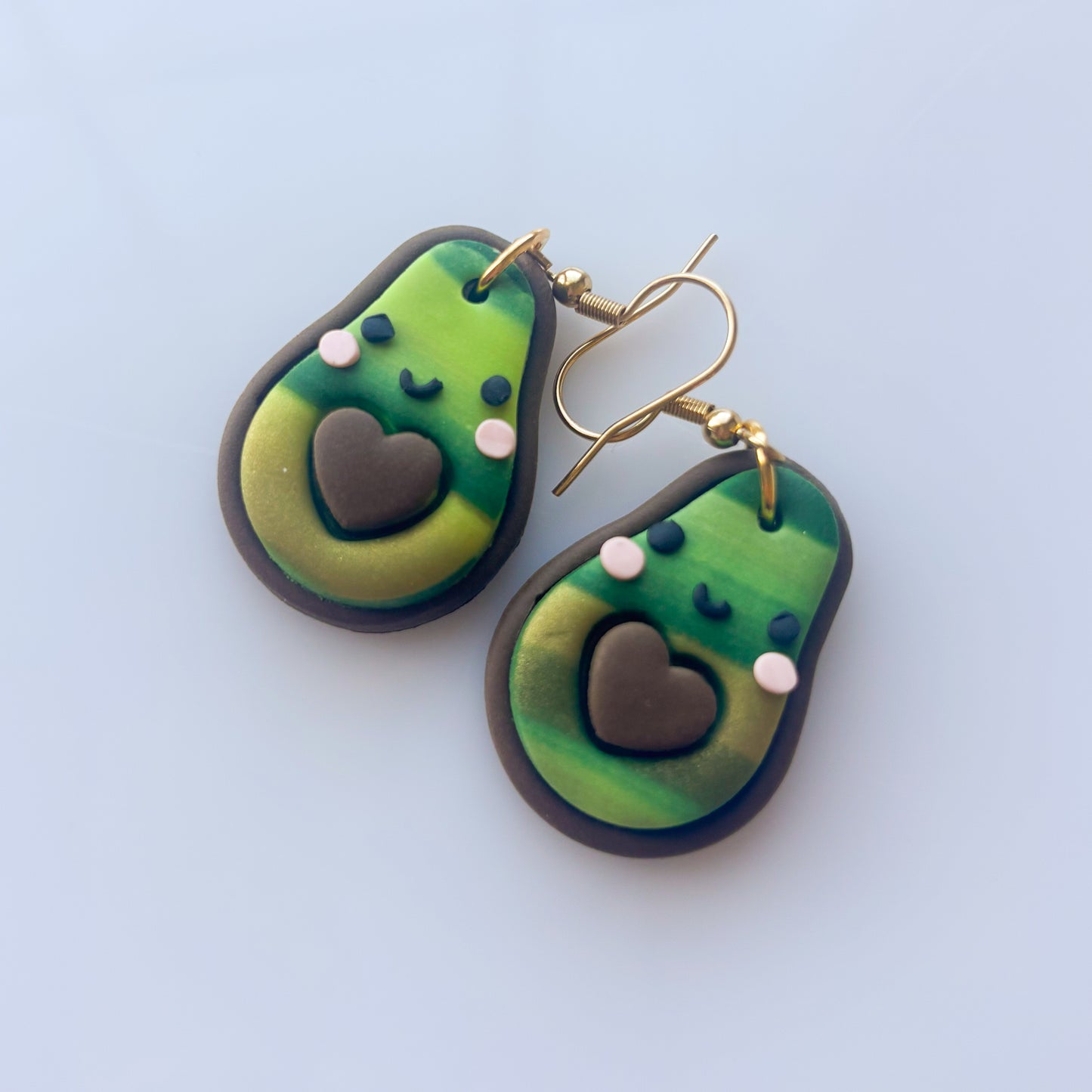 AVOCADO EARRINGS (SWIRL)