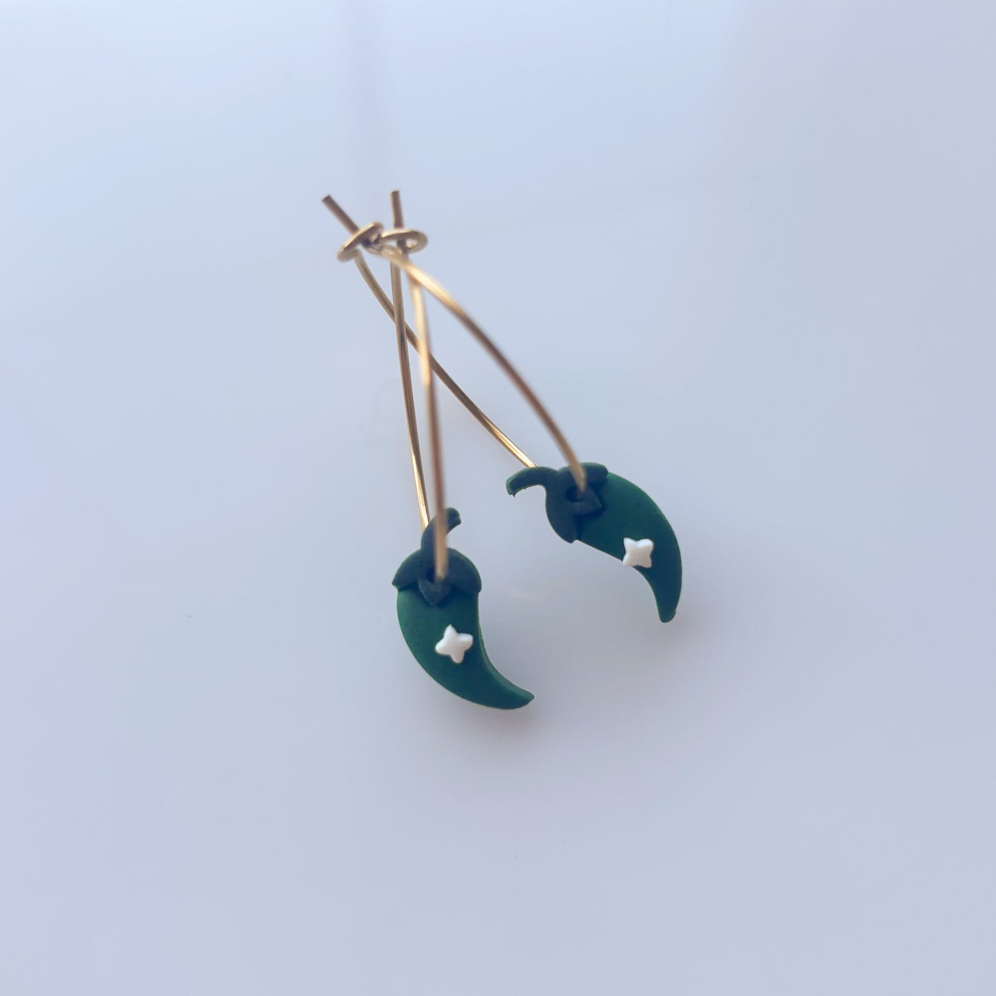 LIL JALAPENO EARRINGS (HOOPS)