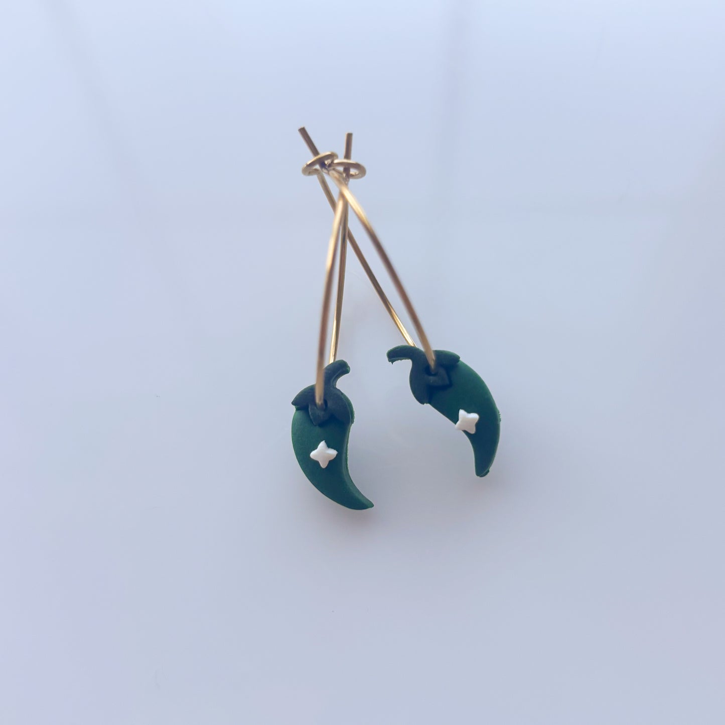 LIL JALAPENO EARRINGS (HOOPS)