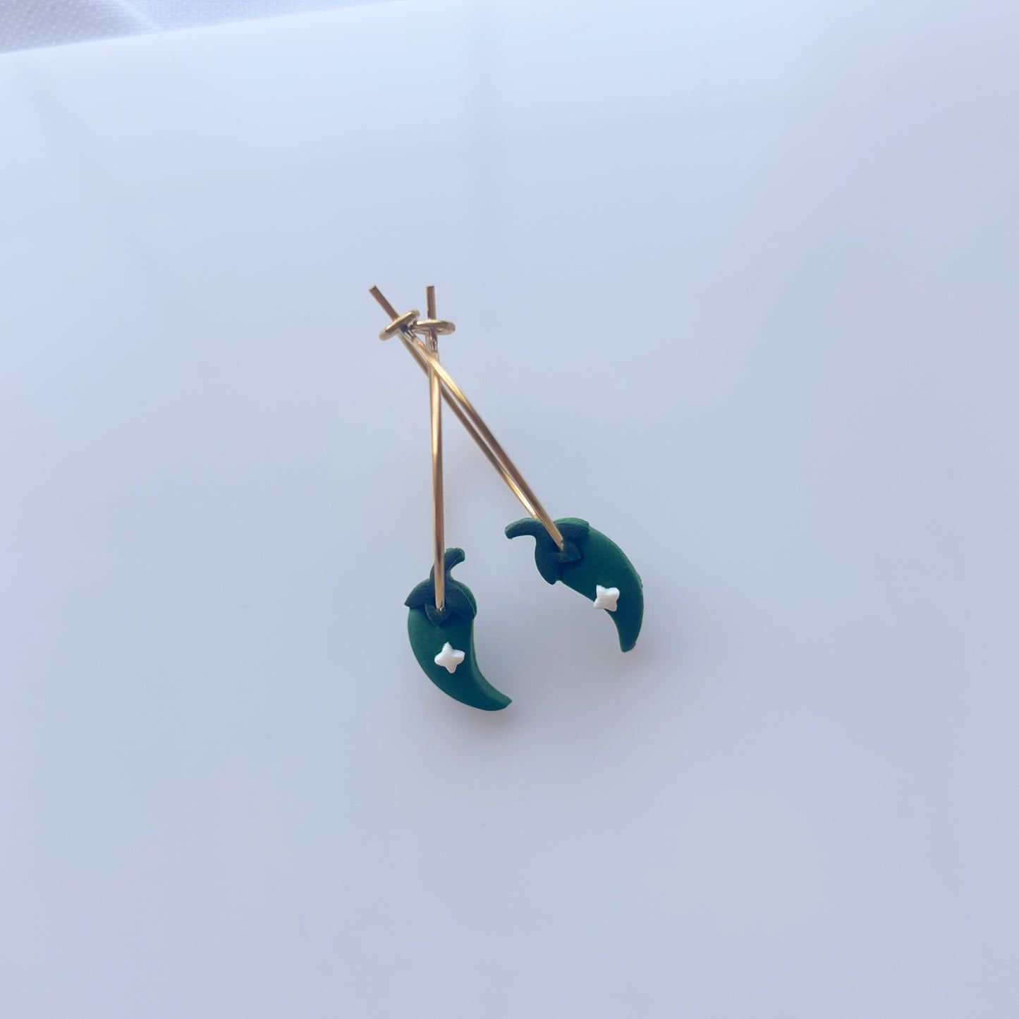 LIL JALAPENO EARRINGS (HOOPS)