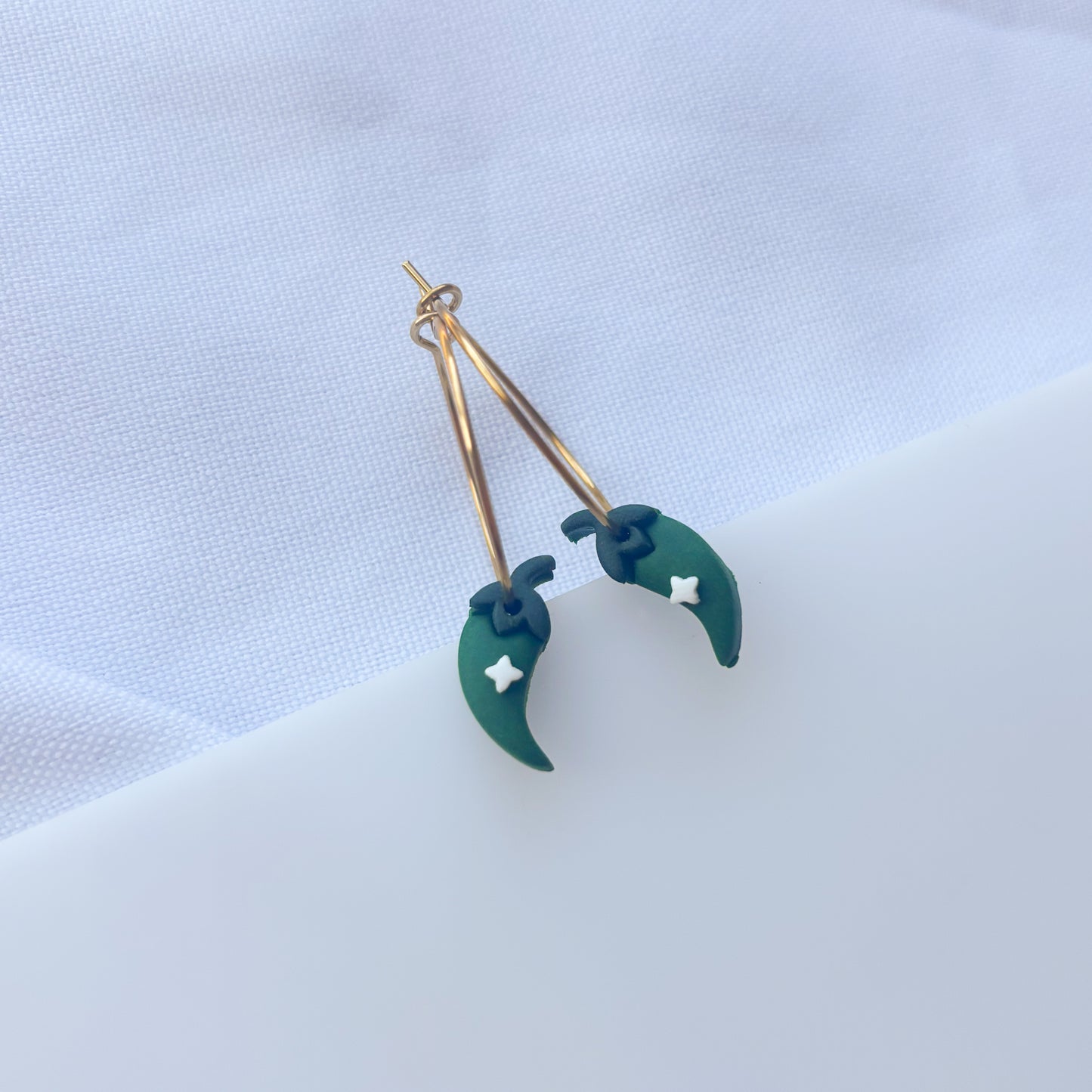 LIL JALAPENO EARRINGS (HOOPS)
