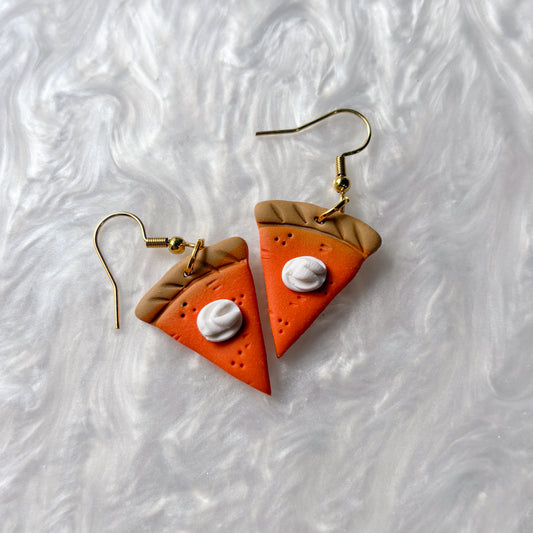 PUMPKIN PIE SLICE EARRINGS