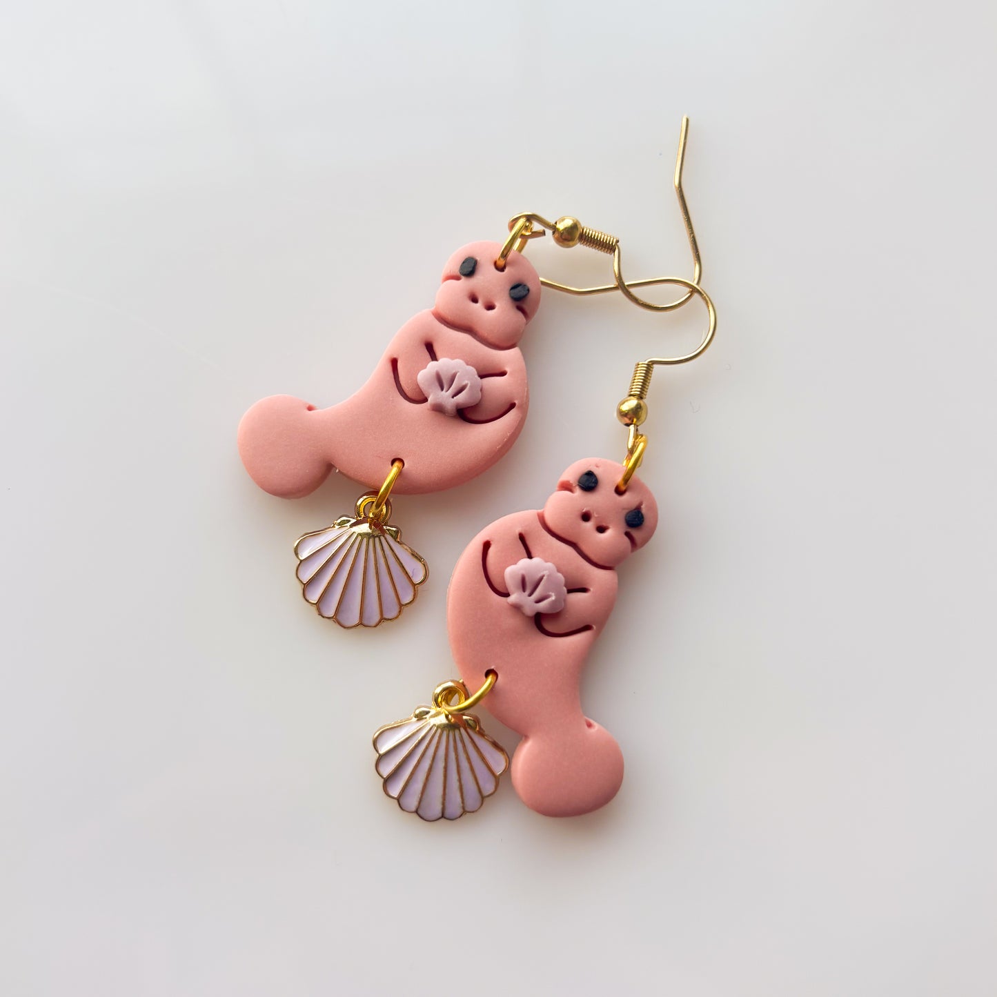 PINK MANATEE EARRINGS