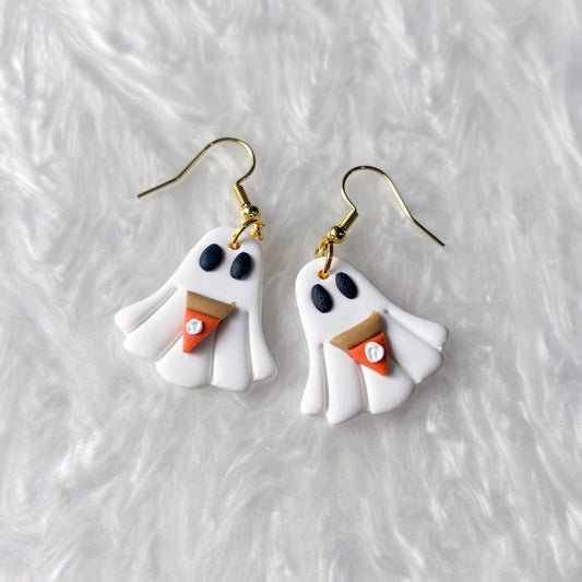 PUMPKIN PIE GHOST EARRINGS