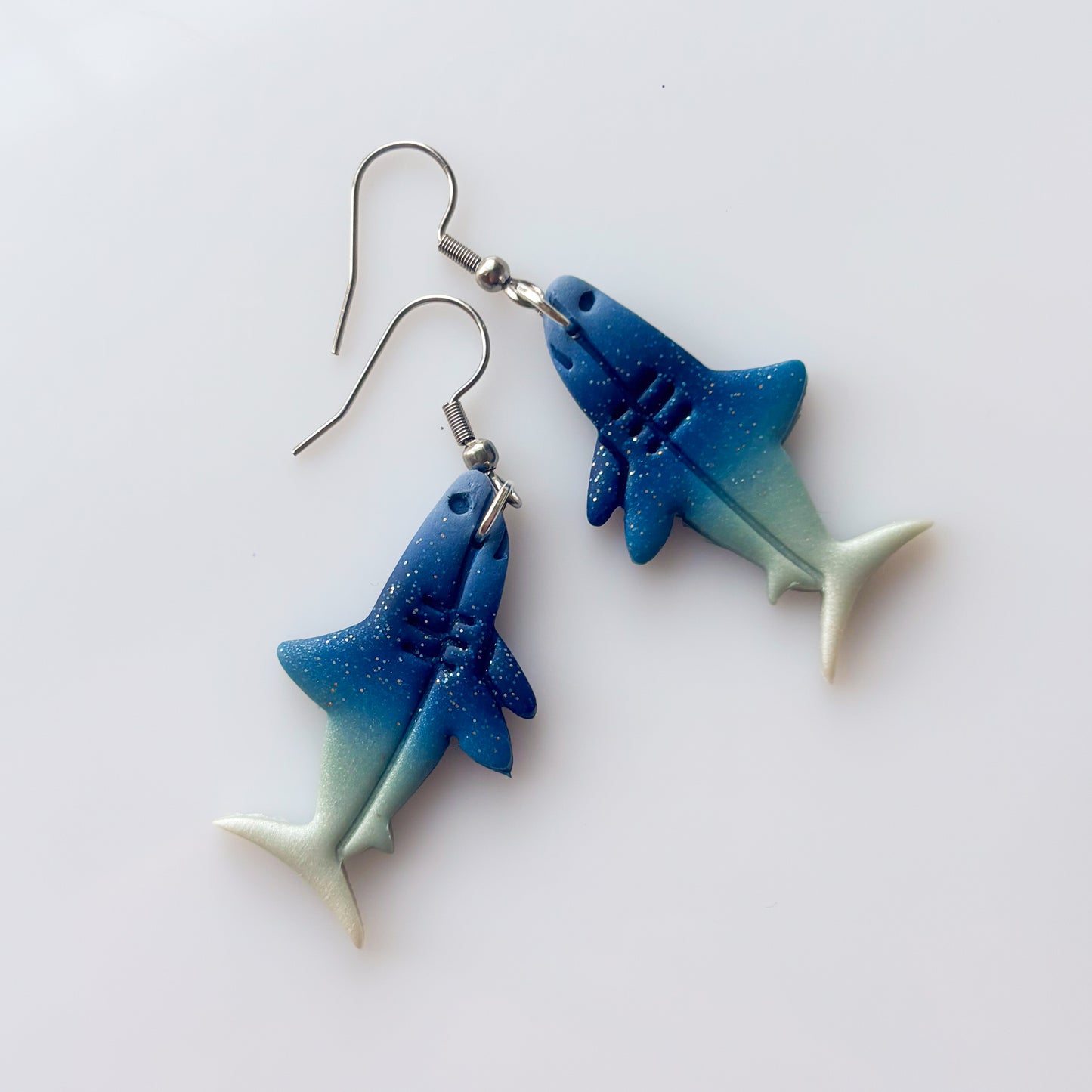 SHARK EARRINGS (BLUE)