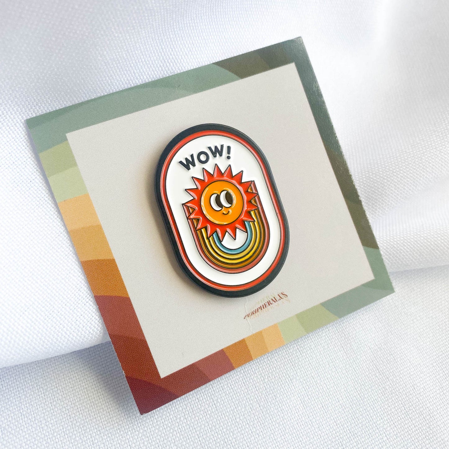 'WOW SUN' ENAMEL PIN