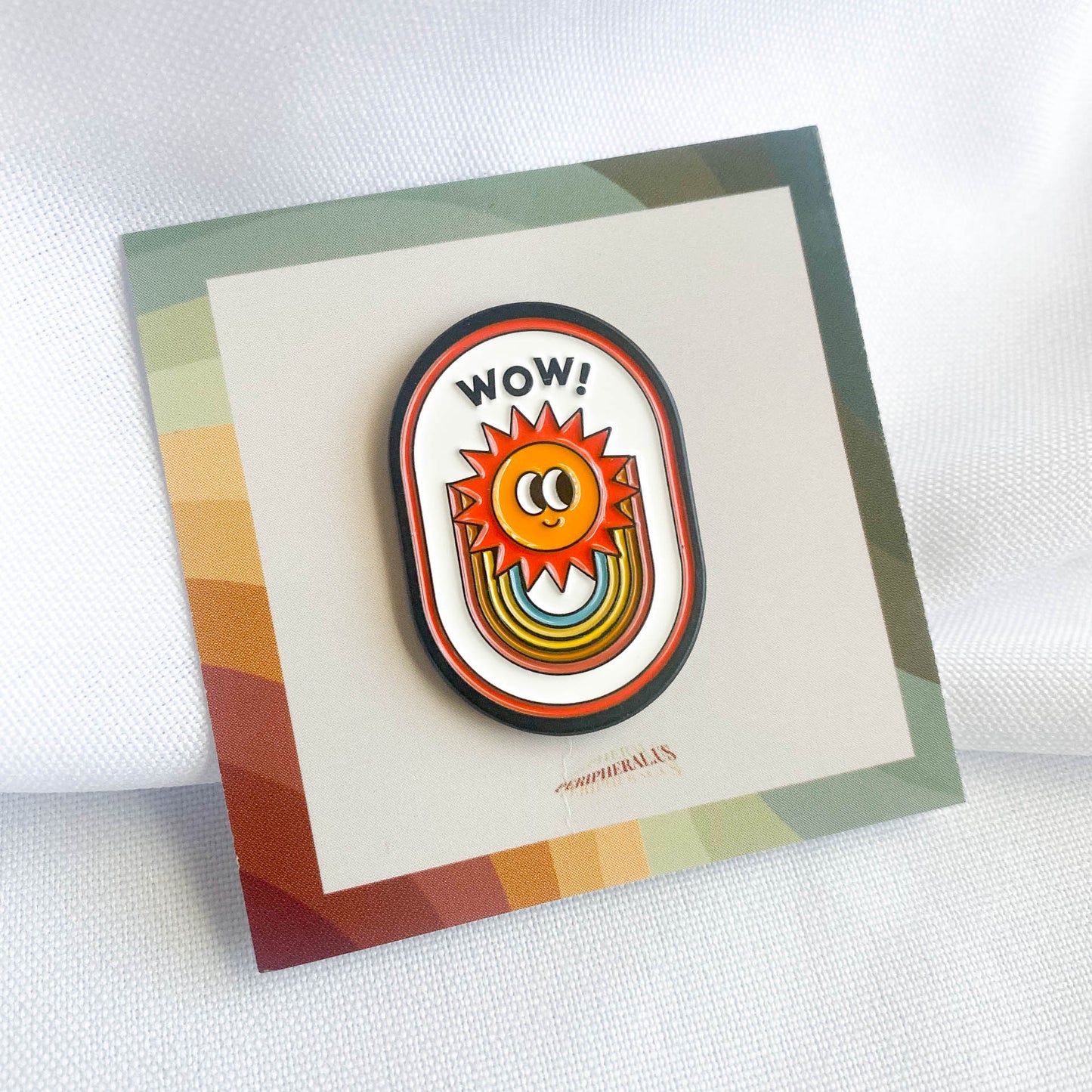 'WOW SUN' ENAMEL PIN