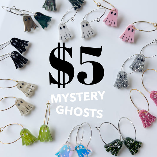 MYSTERY GHOST ACRYLIC EARRINGS