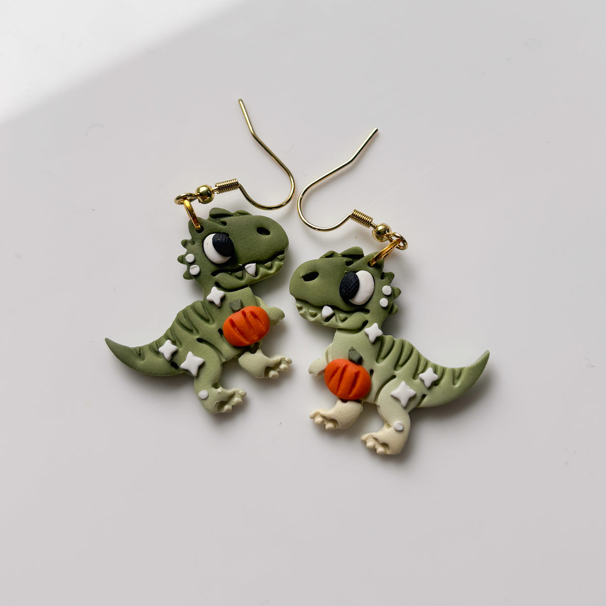 PUMPKIN T REX EARRINGS