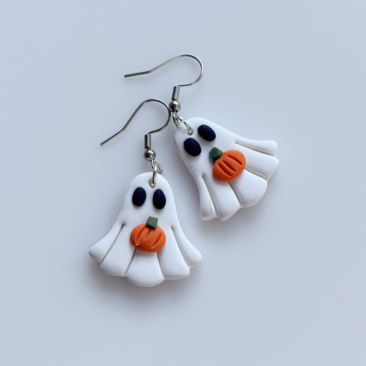 PUMPKIN GHOST EARRINGS