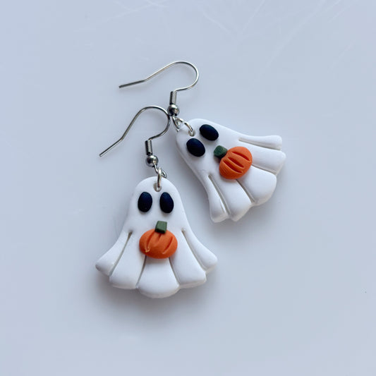 PUMPKIN GHOST EARRINGS