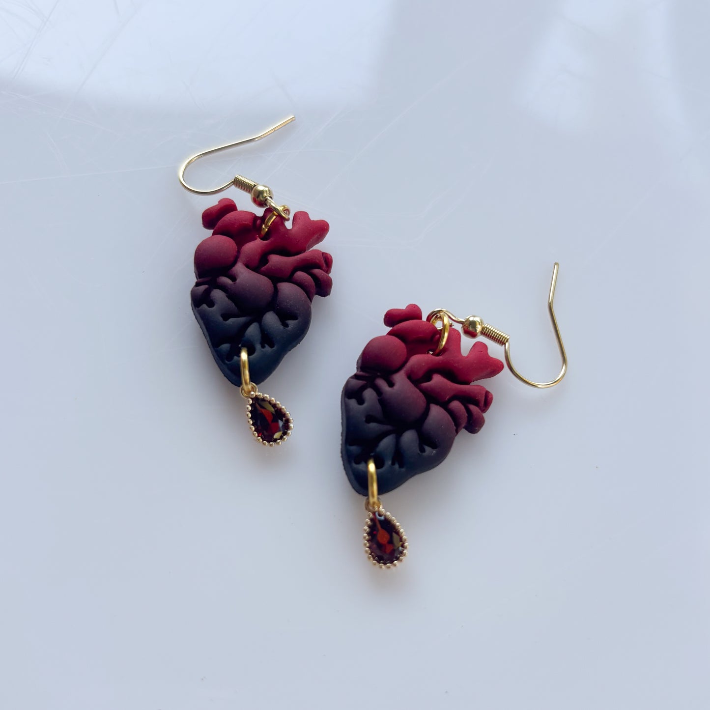 ANATOMICAL HEART EARRINGS