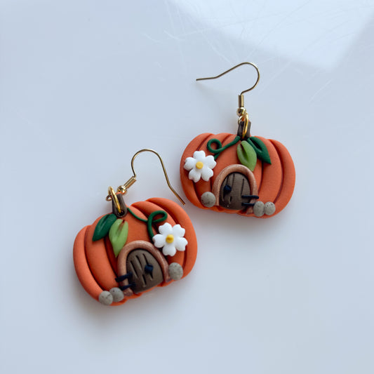 PUMPKIN COTTAGE EARRINGS
