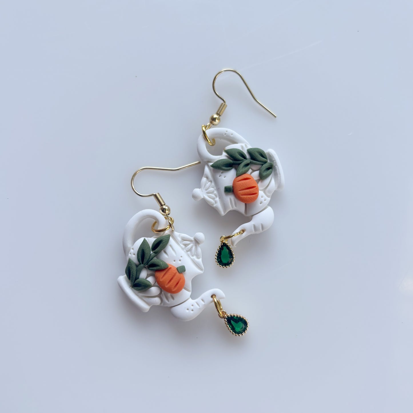 PUMPKIN TEAPOT EARRINGS