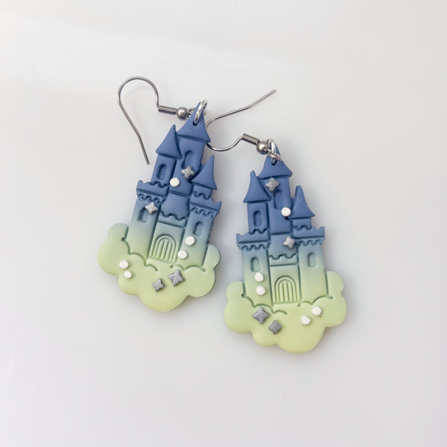 CASTLE IN THE SKY EARRINGS (BLUE & GREEN)