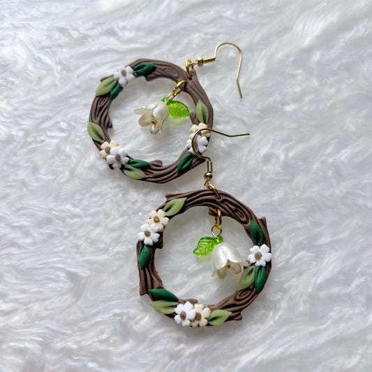 WOODLAND CIRCLE EARRINGS
