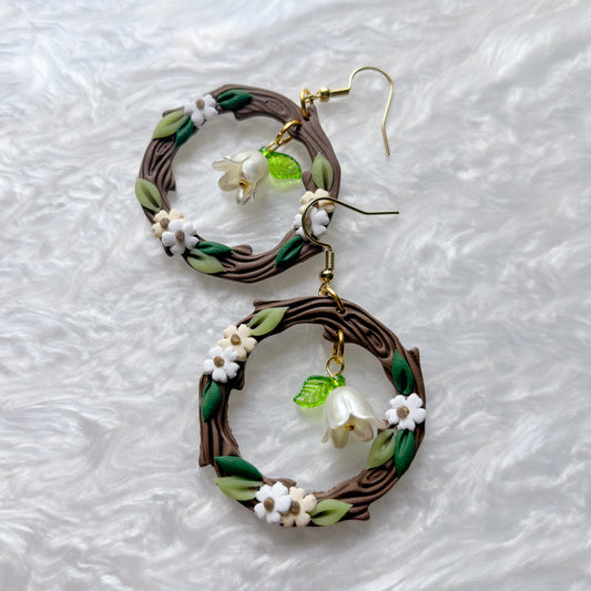 WOODLAND CIRCLE EARRINGS