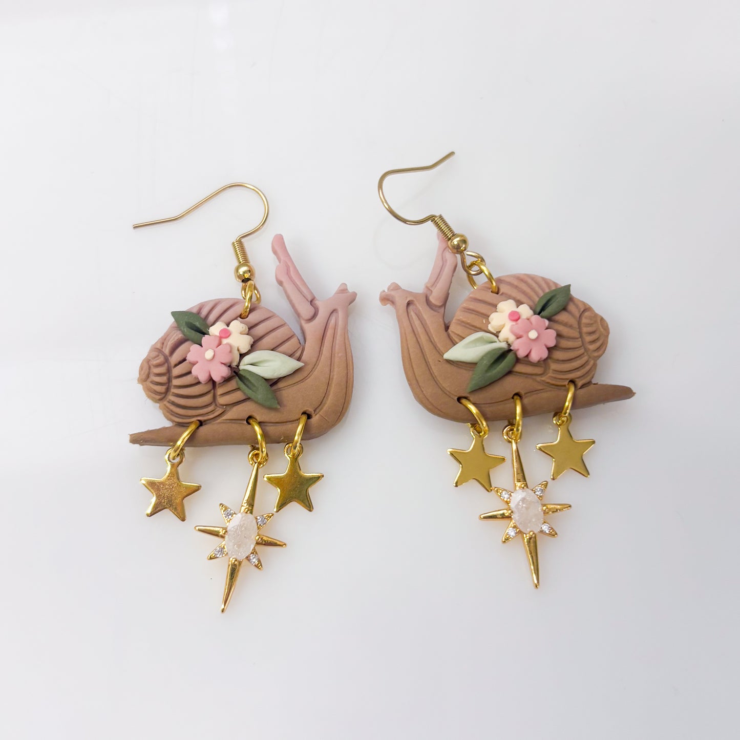 PINK SNAILS EARRINGS