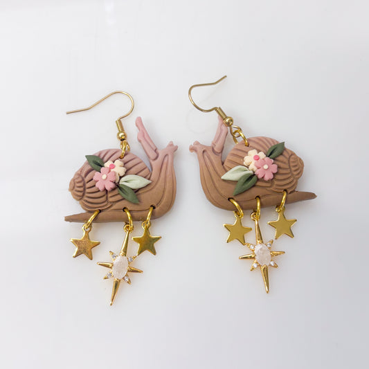 PINK SNAILS EARRINGS