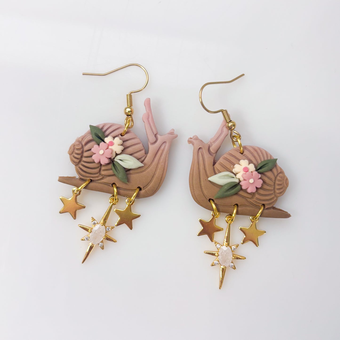 PINK SNAILS EARRINGS
