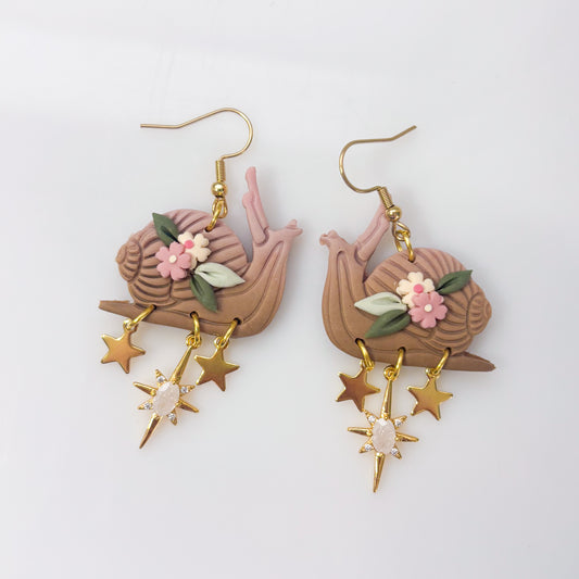 PINK SNAILS EARRINGS