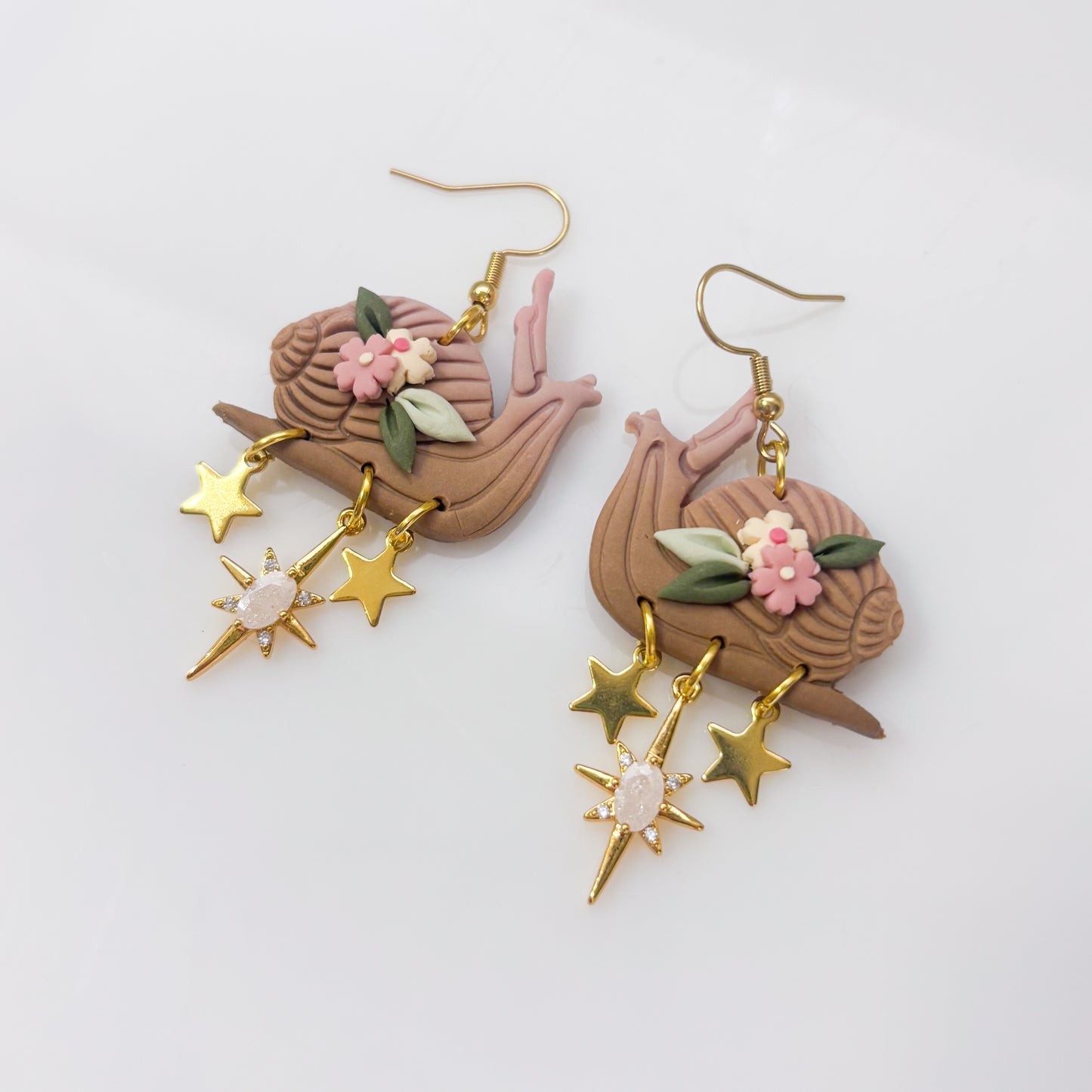 PINK SNAILS EARRINGS