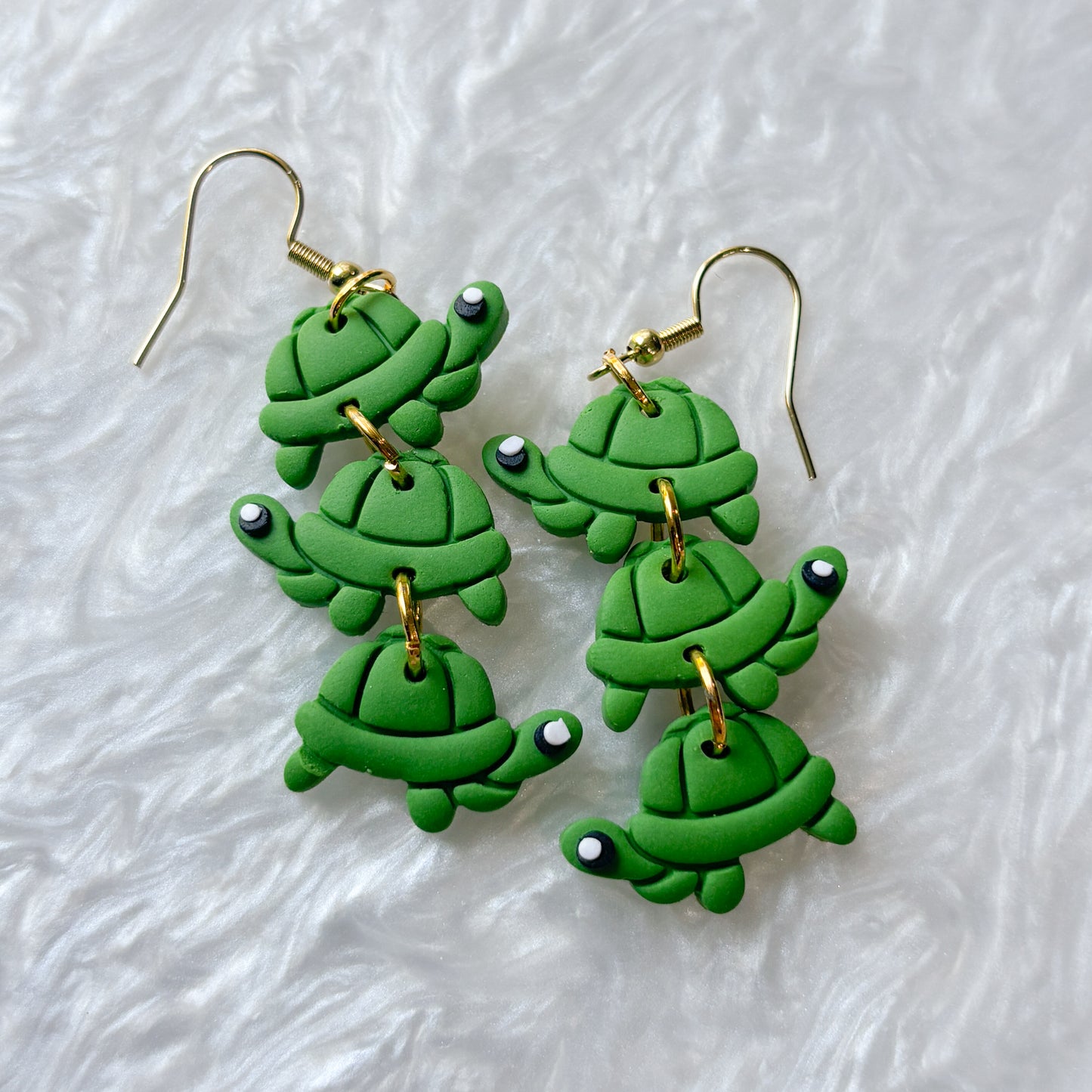 TURTLE BALLOON ANIMAL TRIO EARRINGS