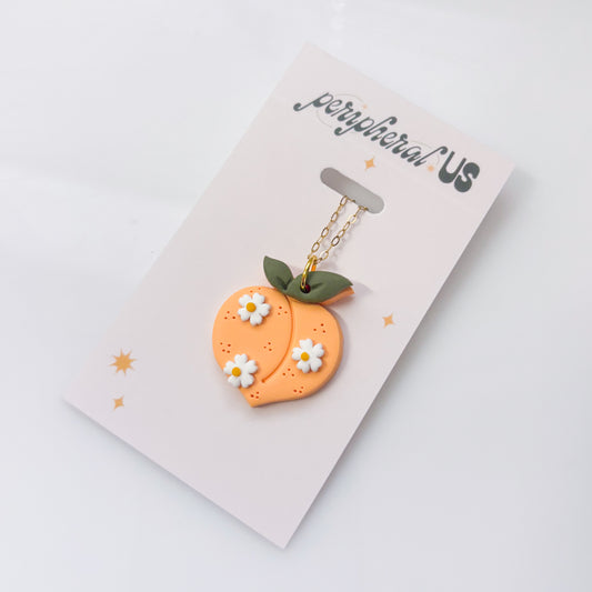 DAISY DOTTED PEACH NECKLACE