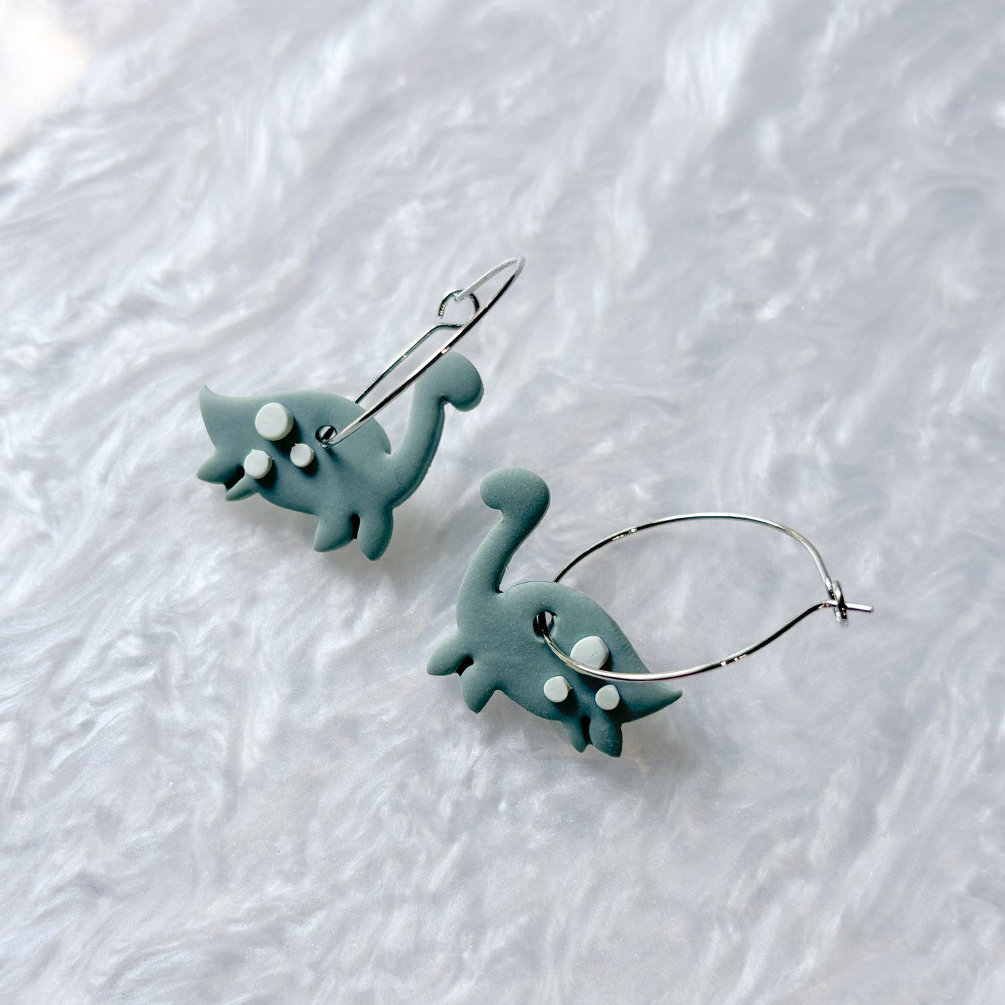 LOCH NESS MONSTER HOOP EARRINGS