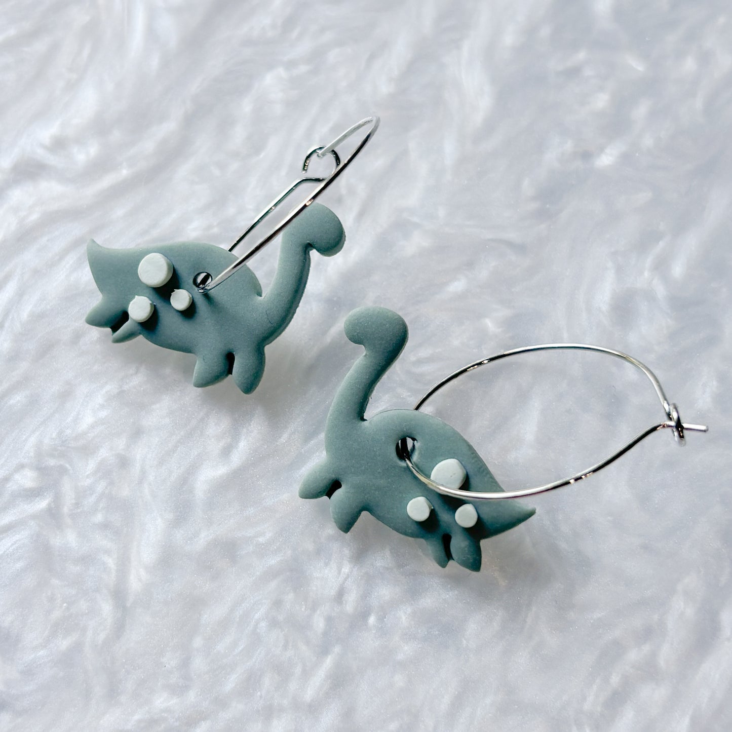 LOCH NESS MONSTER HOOP EARRINGS