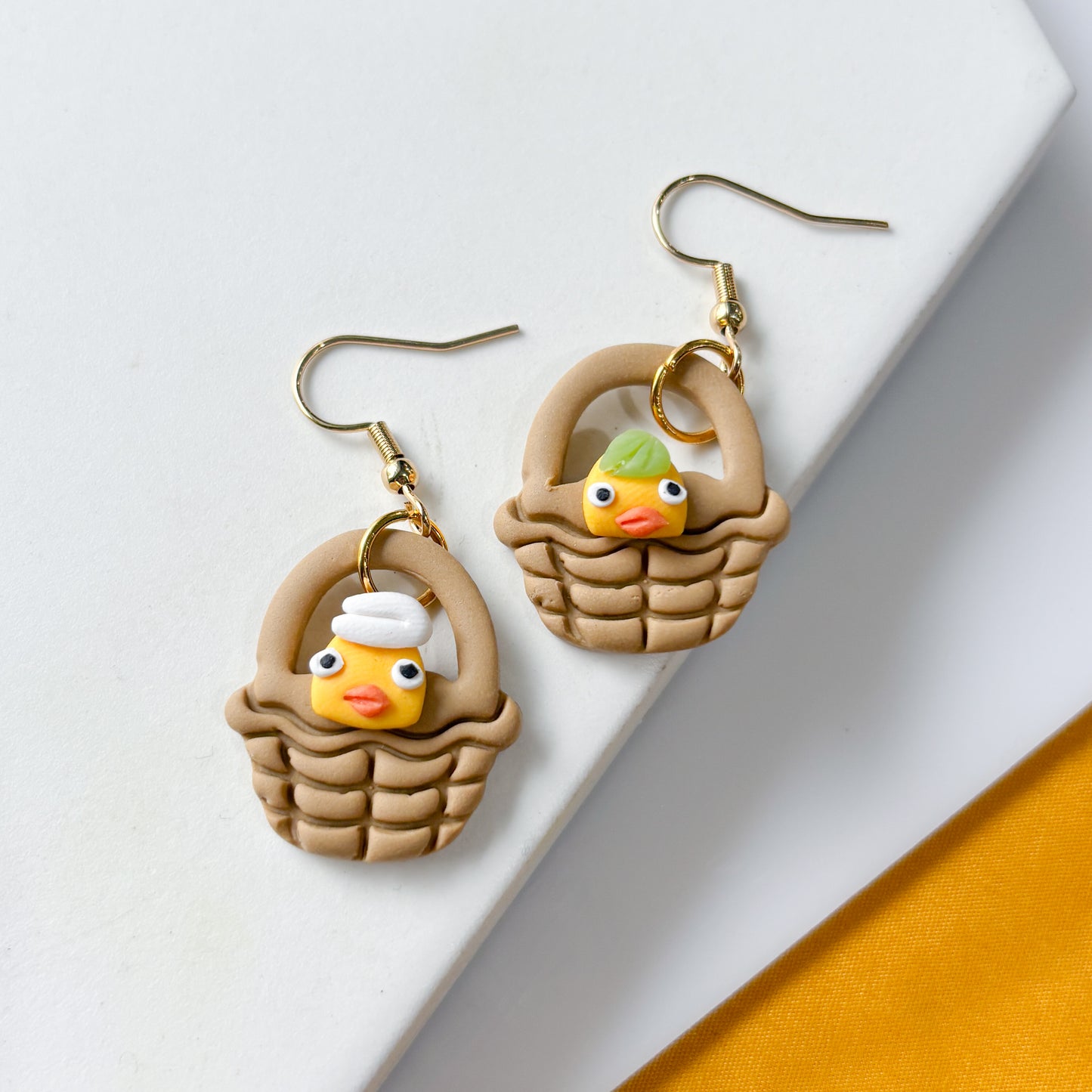 BATHHOUSE DUCK BASKET EARRINGS