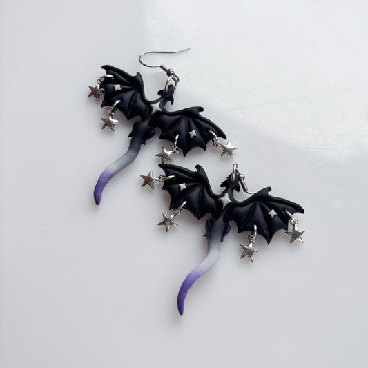 DRAGON EARRINGS (ACE FLAG)