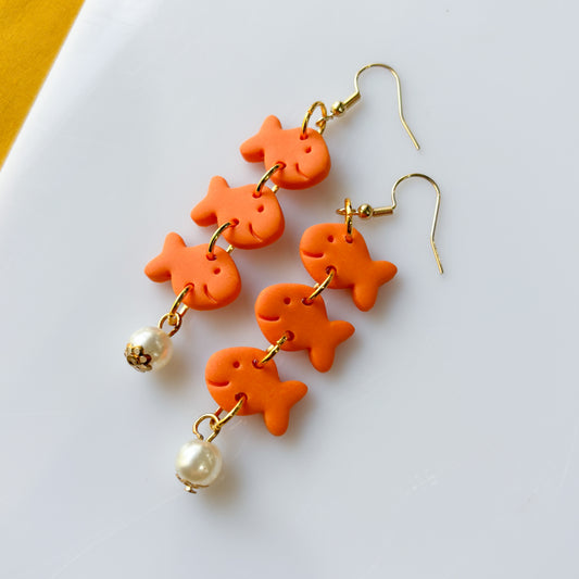 GOLDFISH TRIO EARRINGS